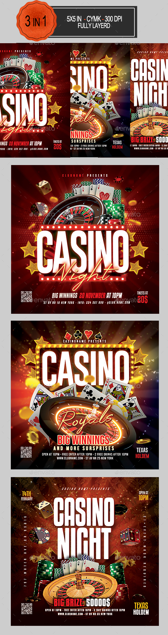 Casino Flyer Bundle