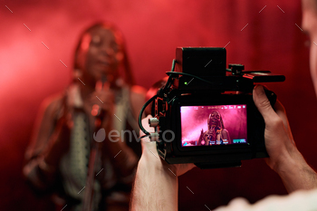 Cameraman Filming Music Video