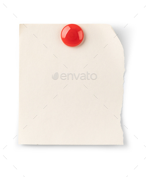 Empty paper sheet and magnet
