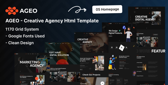 Ageo - Creative Agency HTML Template