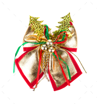 Christmas ribbon decoration.