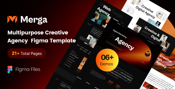 Merga - Multipurpose Creative Agency And Digital Marketing Figma Template
