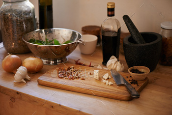 A healthy selection of ingredients for salad