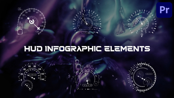 HUD Infographic Elements for Premiere Pro