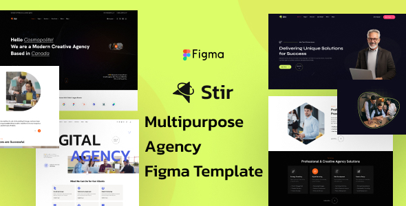 Stir - Multipurpose Agency Figma Template
