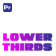 Elegant Lower Thirds | Premiere Pro - VideoHive Item for Sale