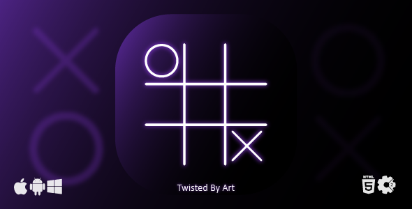 Super Neon Tic-Tac-Toe | HTML5 Construct Game