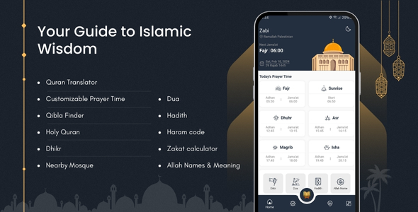 Zabi Islamic Flutter & Android ISO App
