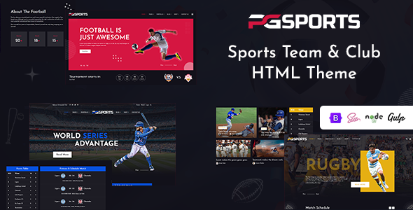 PGSports - Sports Club HTML Template