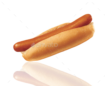 hot dog and a bun