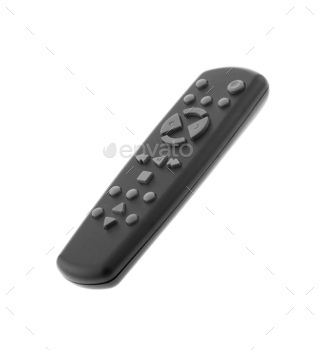 Remote control isolated on white