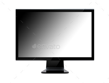 black flat smart wide TV