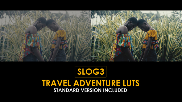 Slog3 Travel Adventure and Standard Color LUTs