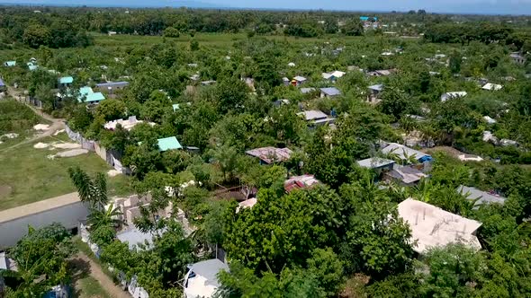 Drone footage over an IOM Camp in Port au Prince