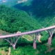 Drone Flight Above an Old Mountain Bridge Across The Canyon - VideoHive Item for Sale