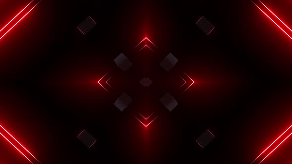 4K Red Neon Vj Loop Pack