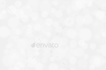 White and gray bokeh background.