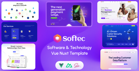 Softec - Software & Technology Vue Nuxt 3 Template