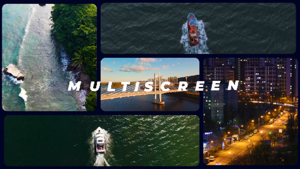 Rhythmic Multiscreen Opener | Split Screen Slideshow