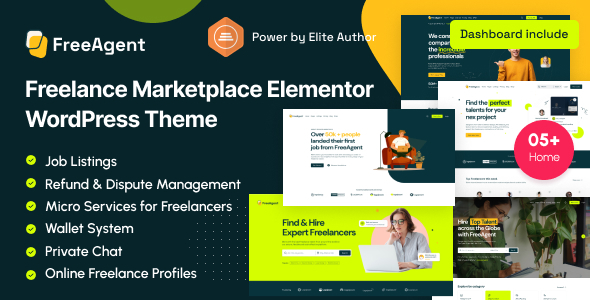 FreeAgent - Freelance Marketplace ElementorTheme