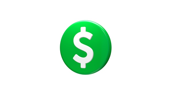 3D Dollar Icon Seamless Rotated Green V2 alt