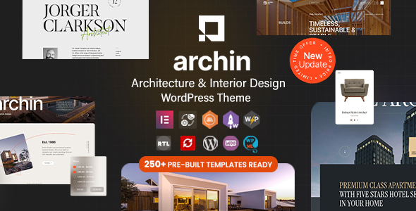 Archin - Architecture & Interior DesignElementor Theme