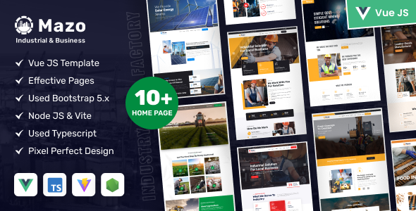 Mazo - Industry & Factory VueJS Typescript Template