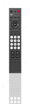 TV remote control isolated