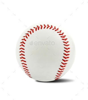 baseball ball on a white background