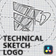 Technical Sketch Logo for DaVinci Resolve - VideoHive Item for Sale