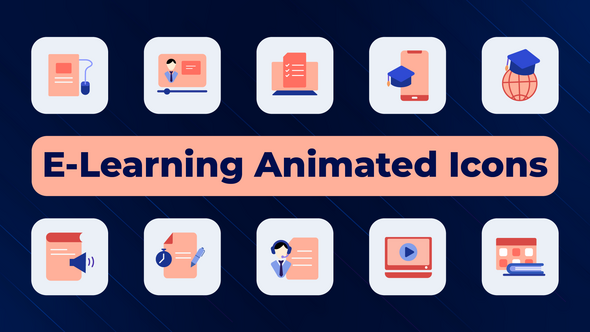 E-Learning Animated Icons