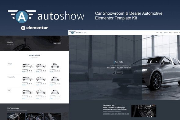 AutoShow - Car Shoowroom & Dealer Elementor Template Kit