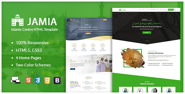 Jamia - Islamic Center Responsive HTML Template