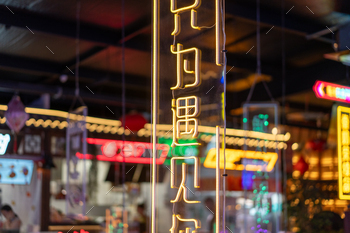 Neon Food Sign