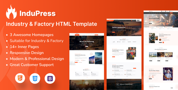 InduPress - Industry & Factory HTML Template