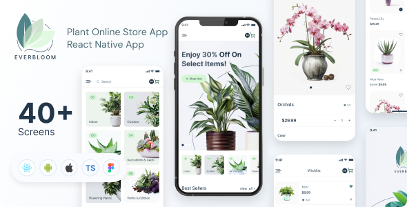Everbloom - Plant Online Store | Full Solution | Frontend + Backend + Admin Panel