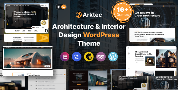 Arktec - Architecture & Interior WordPress Theme
