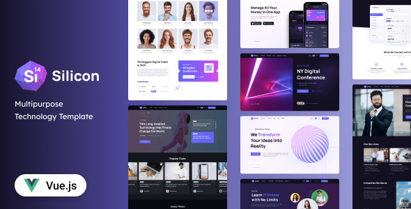 Silicon - Multipurpose Technology Vue Template