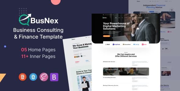 Busnex - Business Consulting & Finance HTML Template