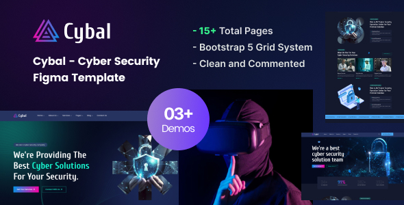Cybal - Cyber Security Figma Template
