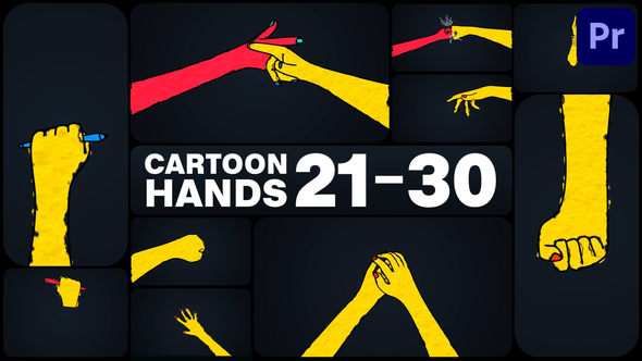 Cartoon Hands for Premiere Pro