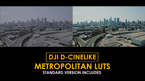 DJI D-Cinelike Metropolitan Color LUTs
