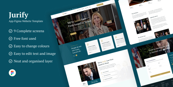 Jurify - Lawyer Figma Website Template