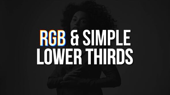 RGB & Simple Lower Thirds | AE