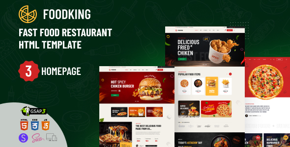 Foodking - Fast Food Restaurant HTML Template