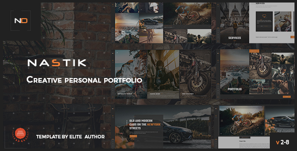 Nastik - Creative Responsive Personal Ajax  Portfolio