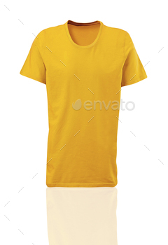 Yellow shirt isolated