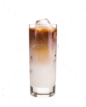 Cold coffee with ice