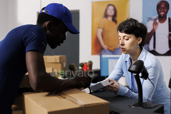 Manager signing logistics files