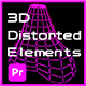 3D Animated Distorted Elements For Premiere Pro - VideoHive Item for Sale